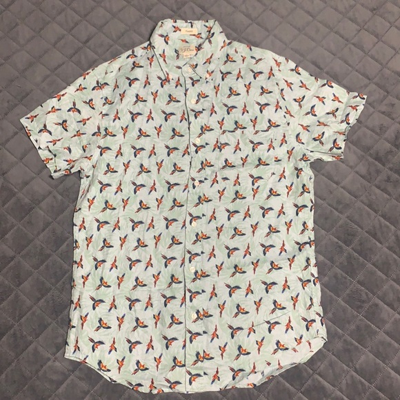 Men’s new J Crew T-shirt parrot printed - Picture 1 of 5